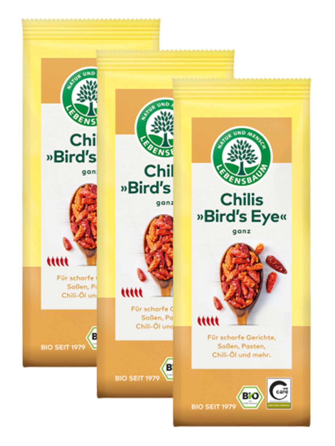 Lebensbaum Bio-Chilis Birds eye ganz