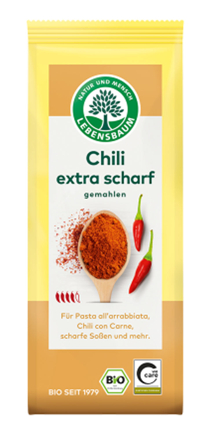 Lebensbaum Bio-Chili extra scharf, gemahlen