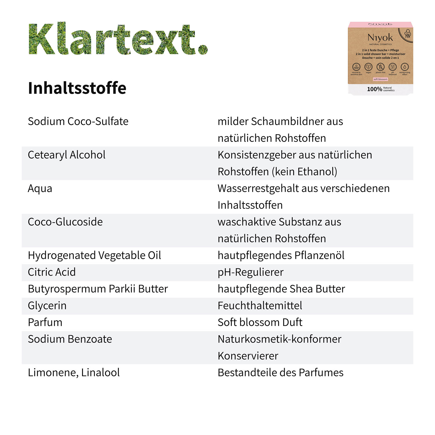  Niyok feste Dusche und Pflege Soft Blossom - 80 g 03