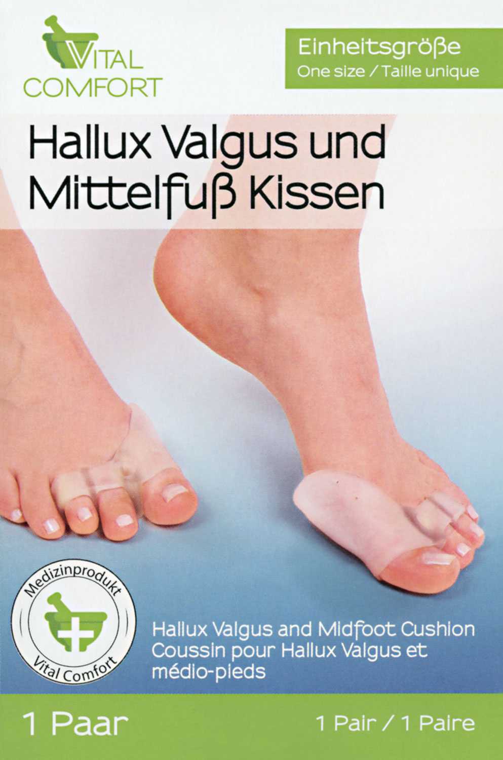 Vital Comfort Hallux-valgus- und Mittelfu-Kissen