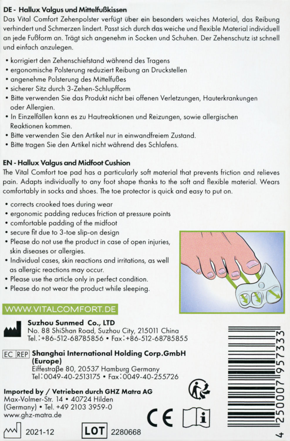 Vital Comfort Hallux-valgus- und Mittelfu-Kissen04