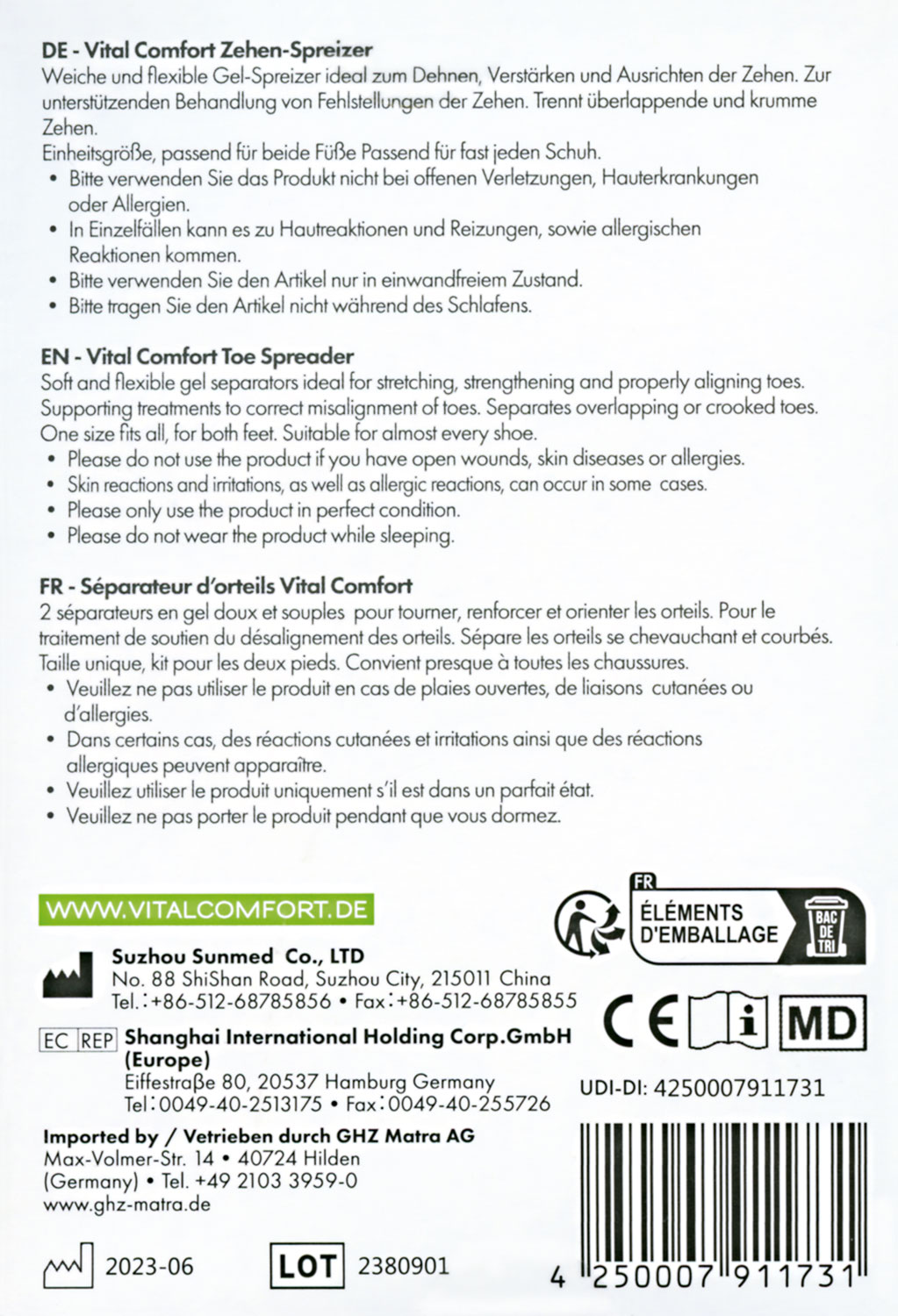 Vital Comfort Zehenspreizer (fr alle Zehen)04