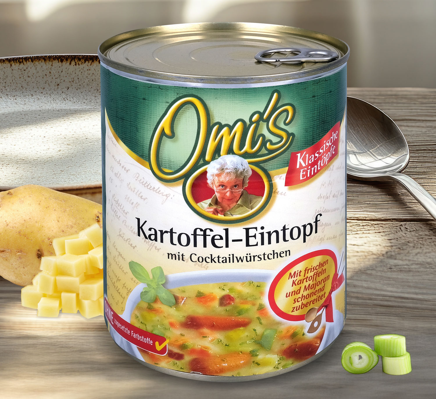 Omis klassischer Kartoffeleintopf