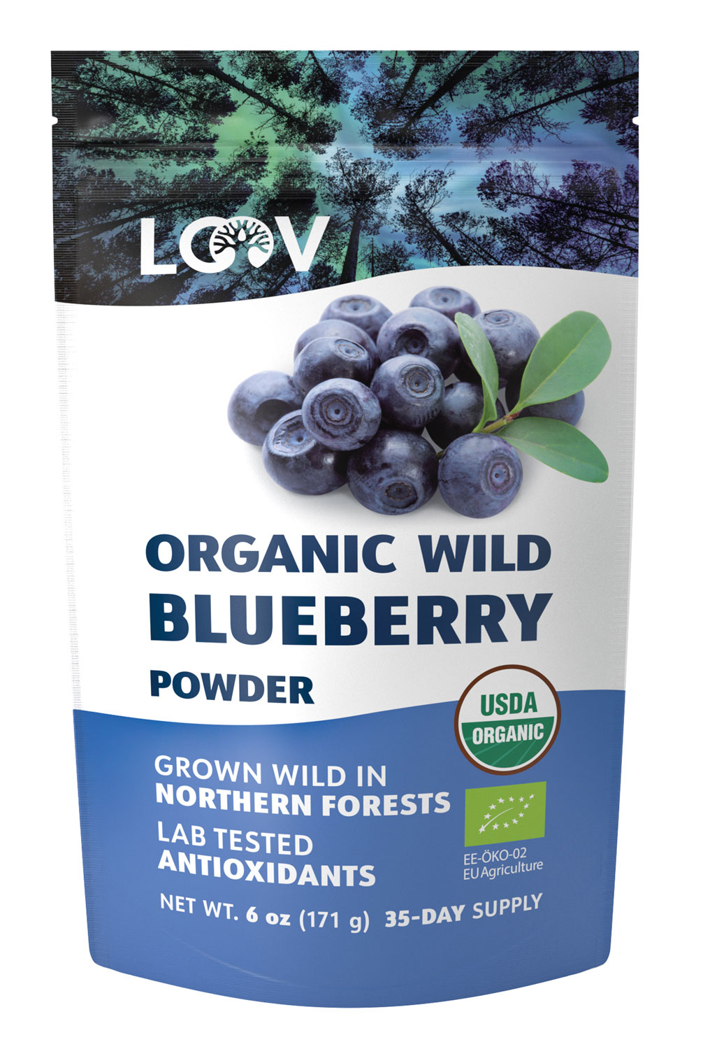 LOOV Bio-Wildheidelbeerpulver