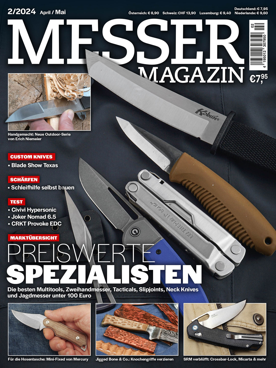 Messer Magazin Ausgabe 1/2024 April/Mai