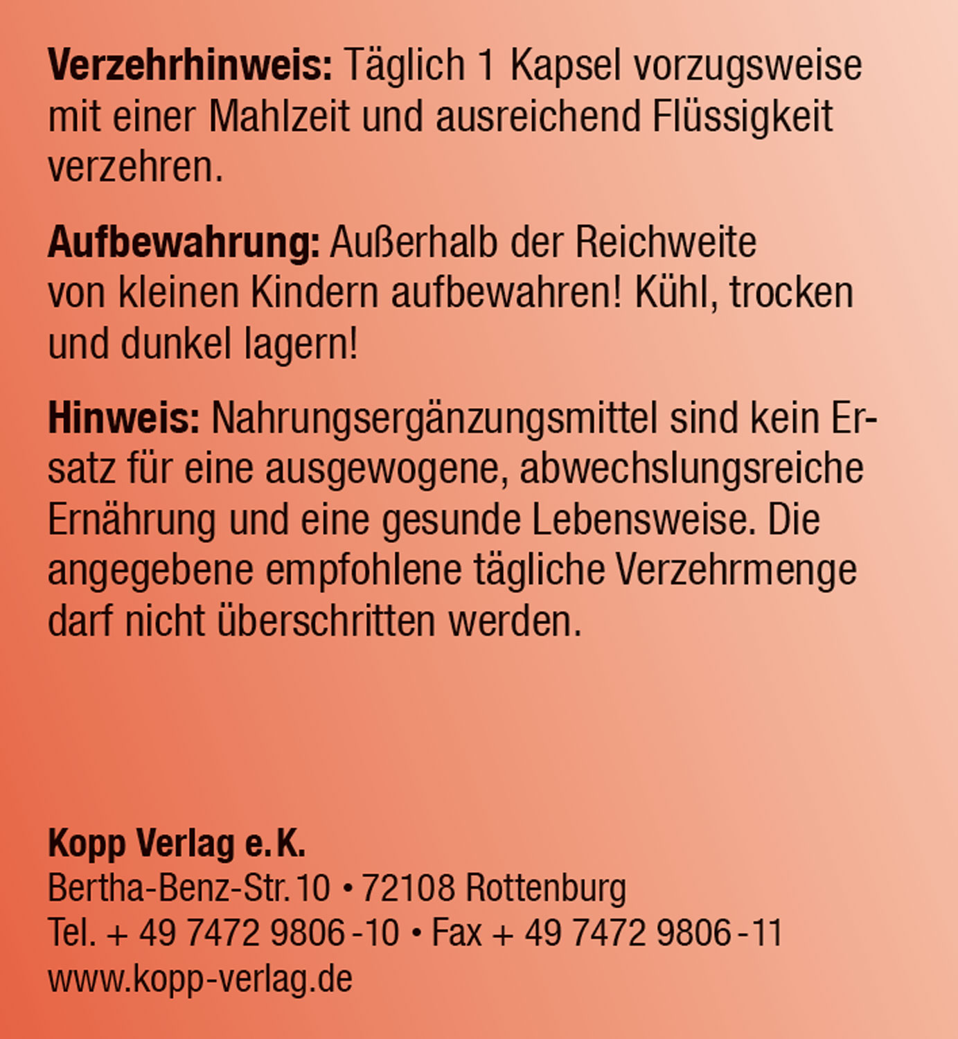 Kopp Vital   Berberin / 500 mg / 90 Kapseln02