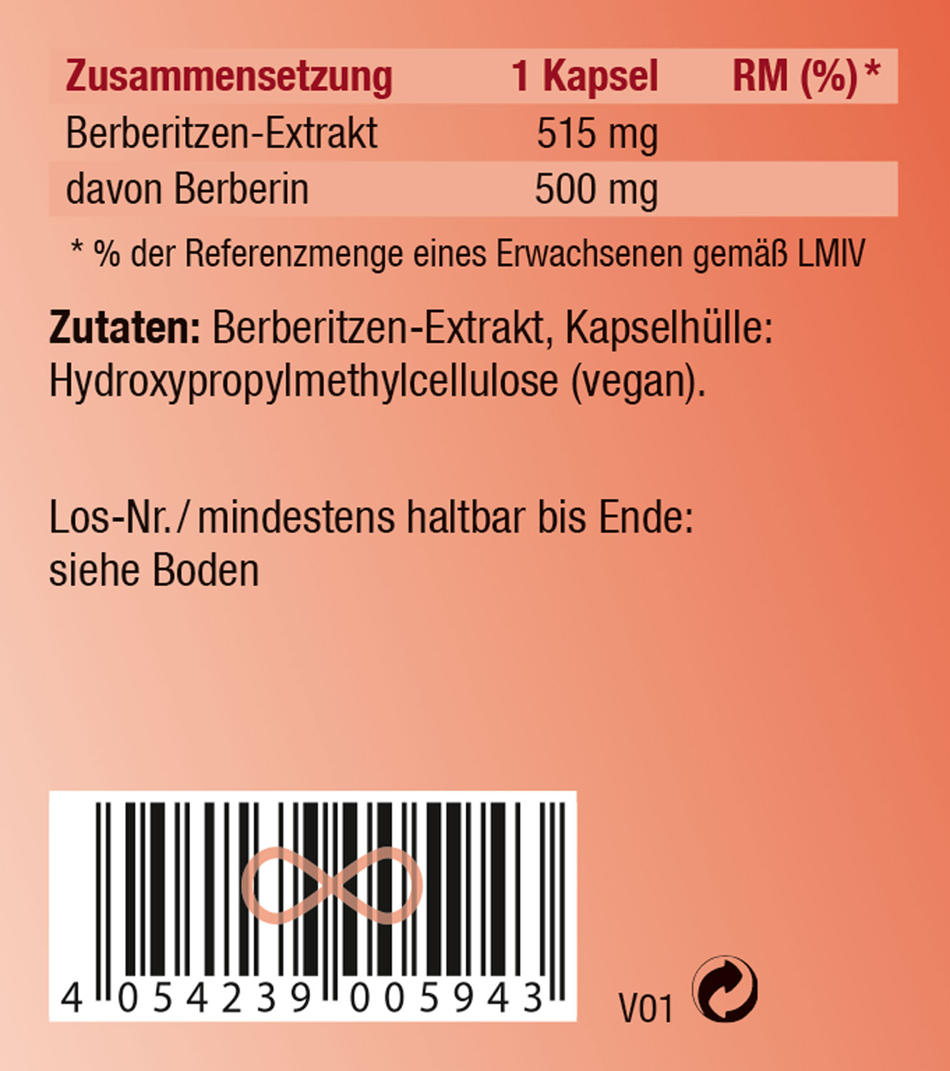 Kopp Vital   Berberin / 500 mg / 90 Kapseln03