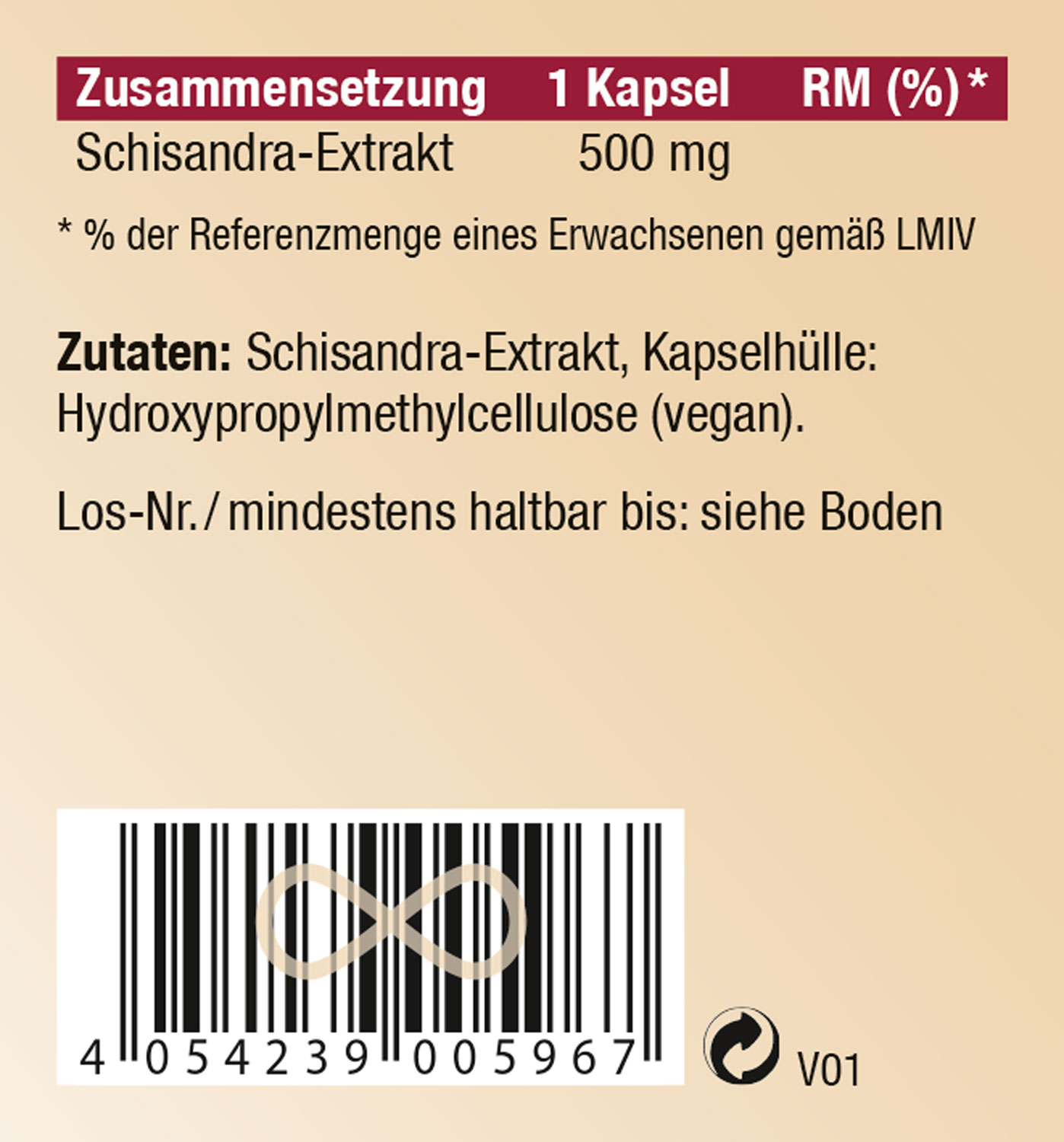 Kopp Vital   Schisandra / 500 mg / 90 Kapseln02