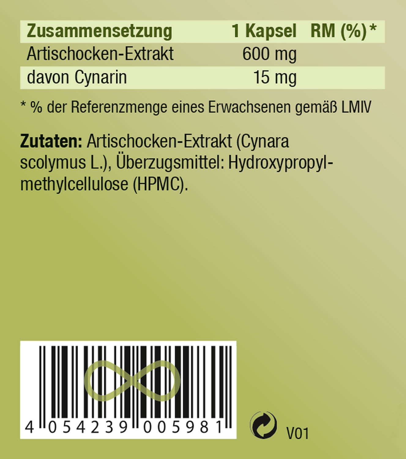 Kopp Vital   Artischocken-Extrakt / 600 mg / 90 Kapseln03