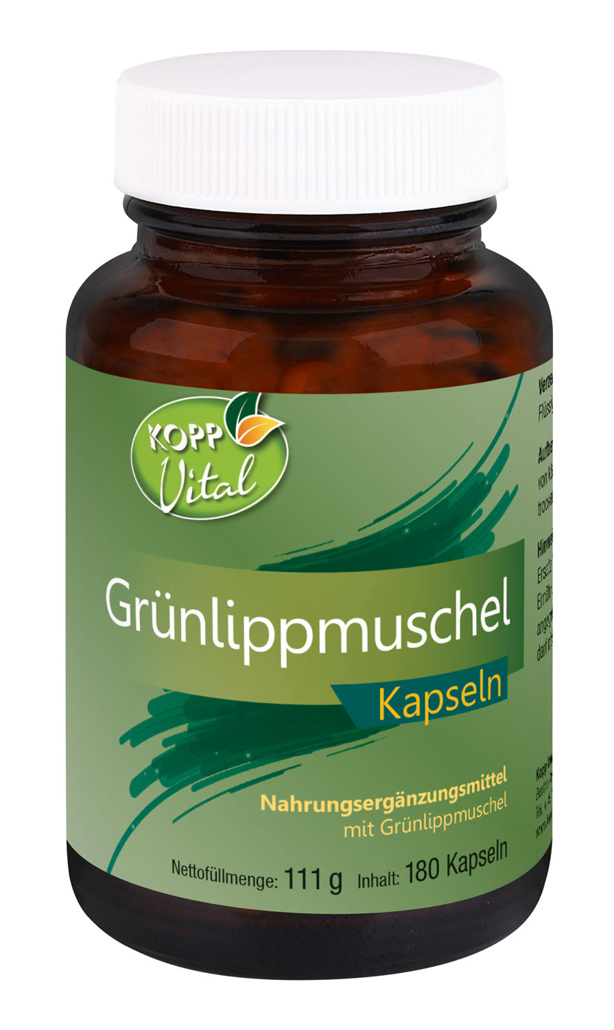 Kopp Vital   Grnlippmuschel / 500 mg / 180 Kapseln