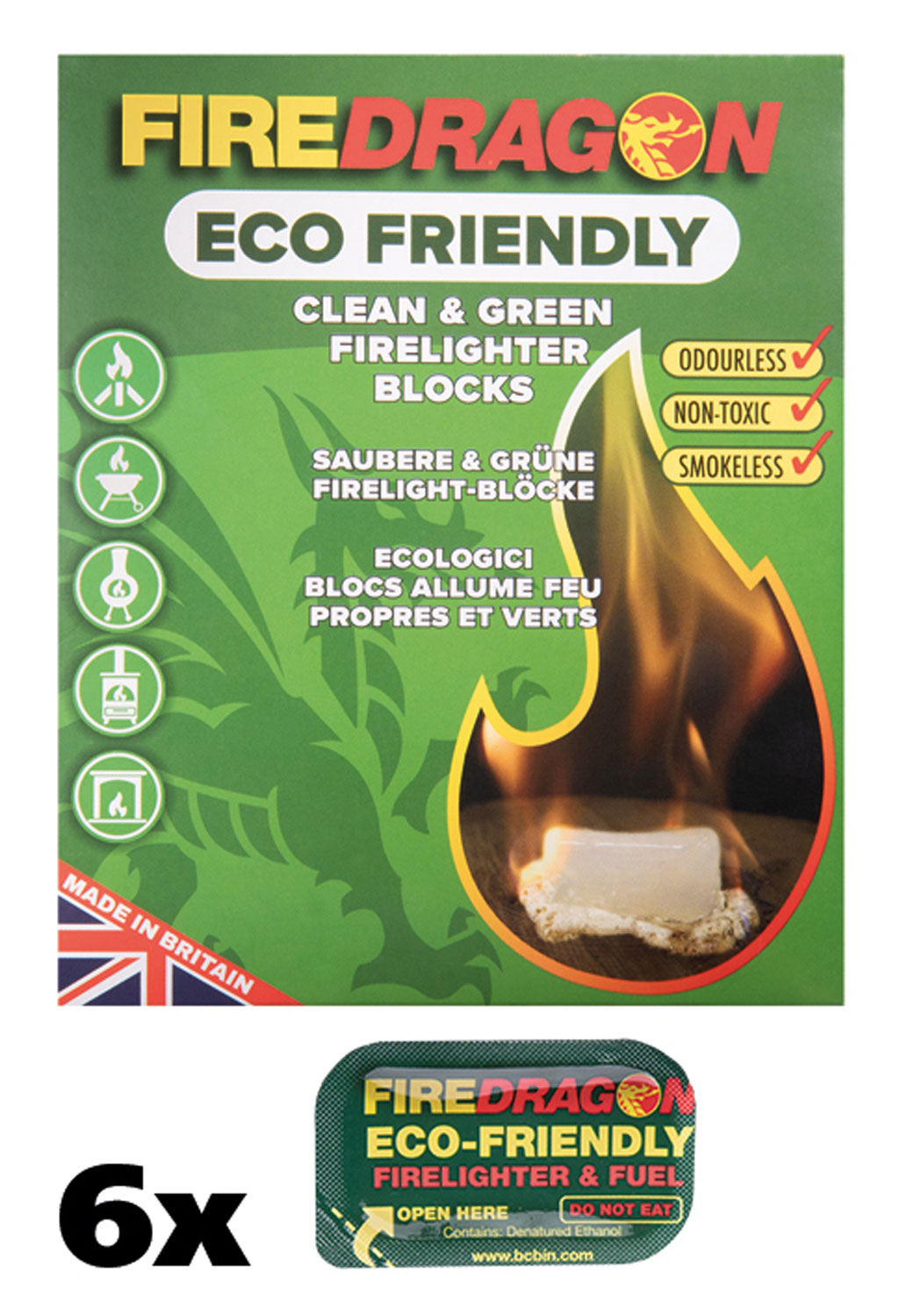 Fire Dragon Brennstoff - 6 Stck