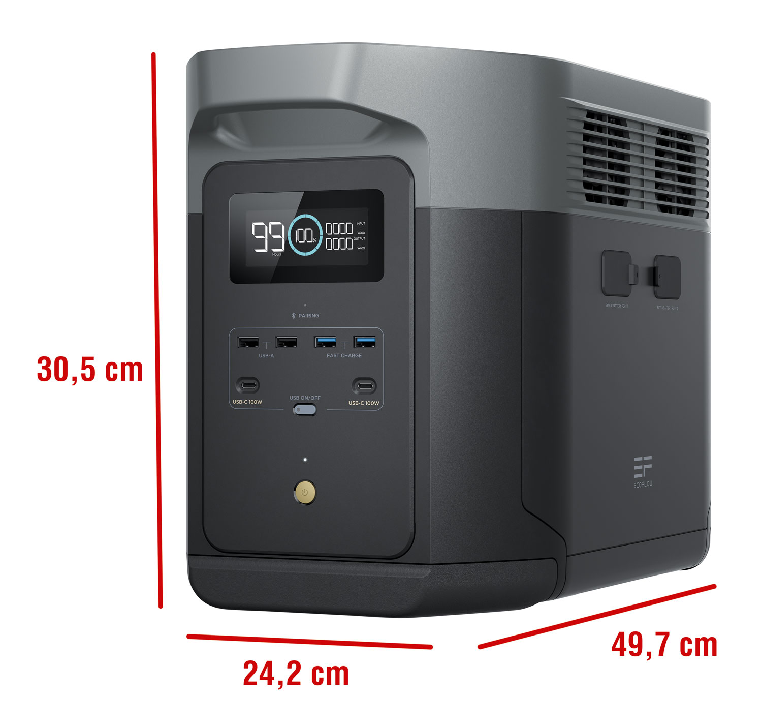 EcoFlow DELTA 2 Max Powerstation 2048 Wh ohne Solarpanel - Wie neu01