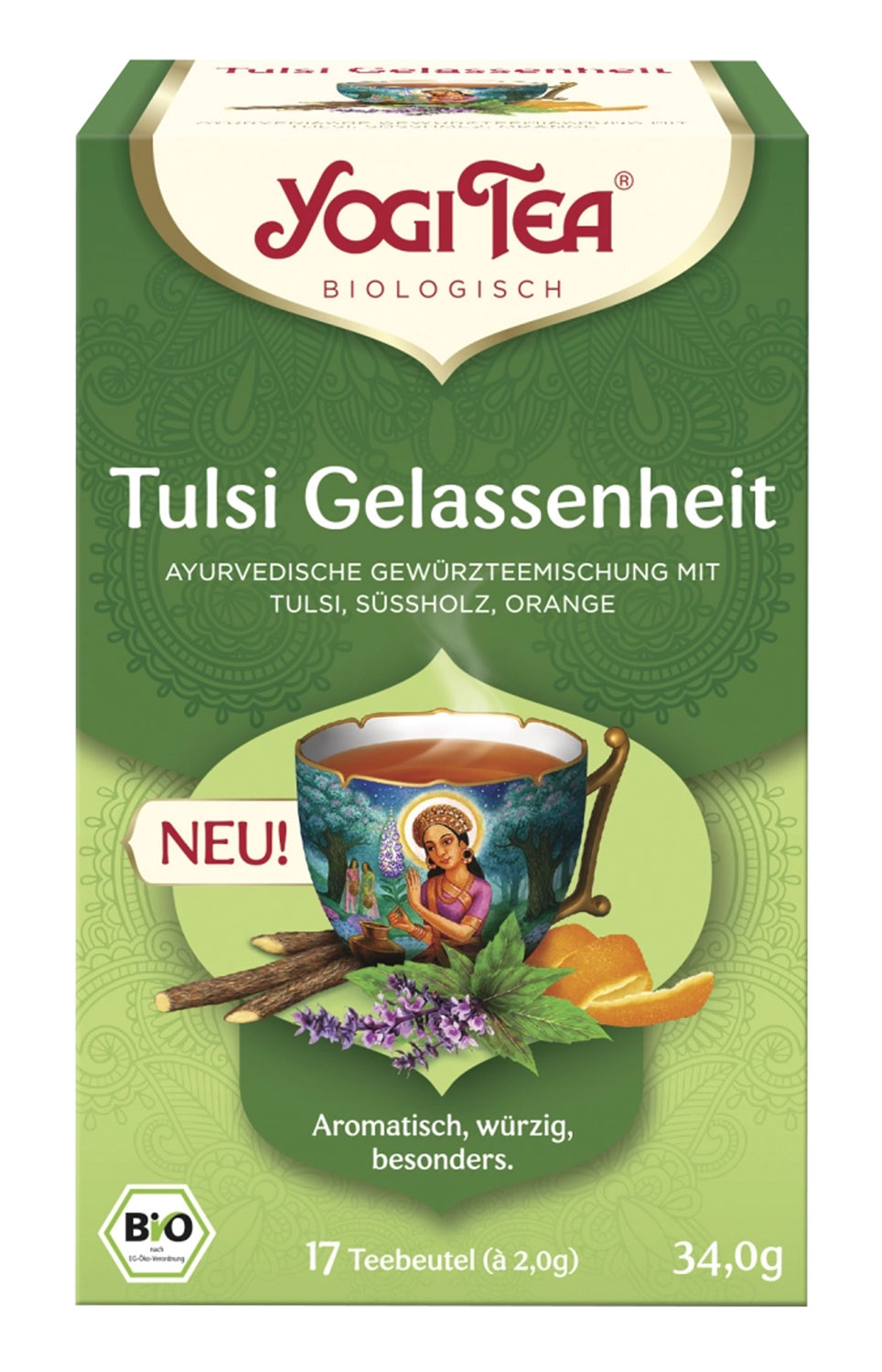 Yogi Bio-Tee Tulsi Gelassenheit