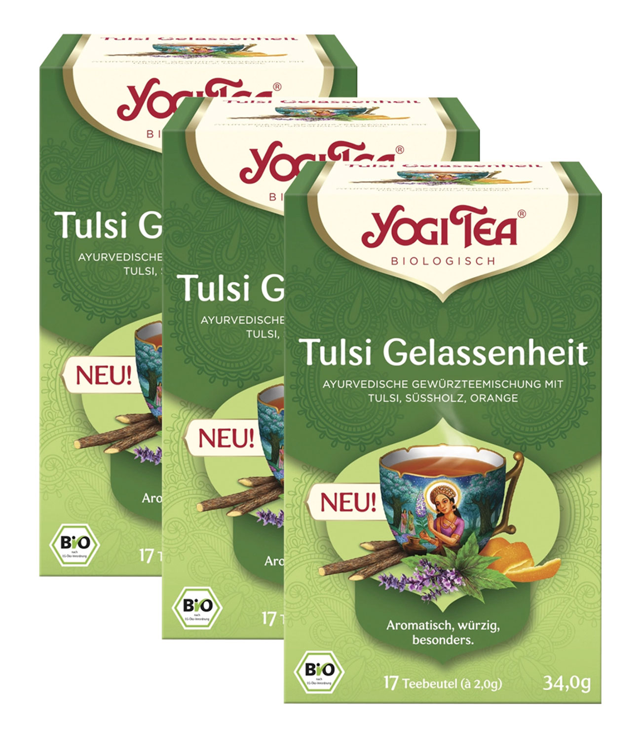 Yogi Bio-Tee Tulsi Gelassenheit