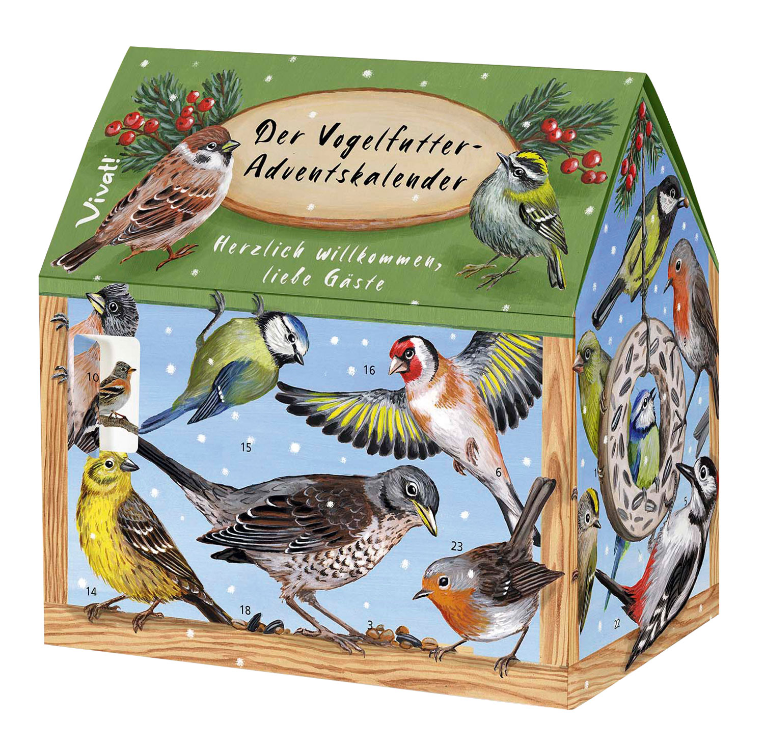 Der Vogelfutter-Adventskalender Herzlich willkommen, liebe Gste  