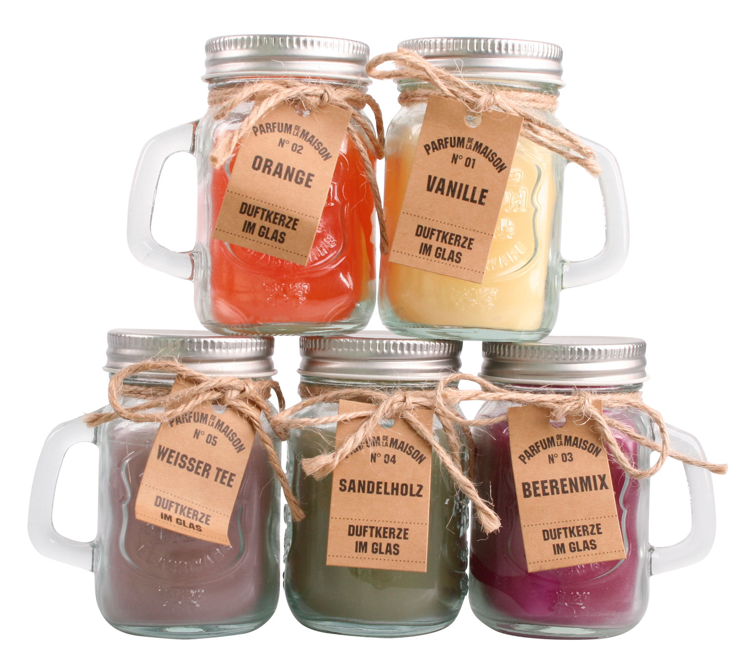 5er-Set Duftkerzen im Glas01