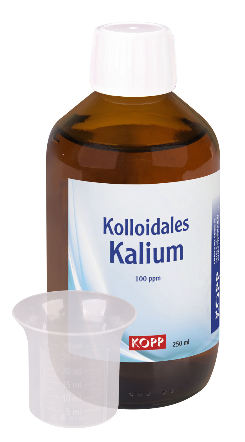 Kolloidales Kalium - Konzentration 100 ppm