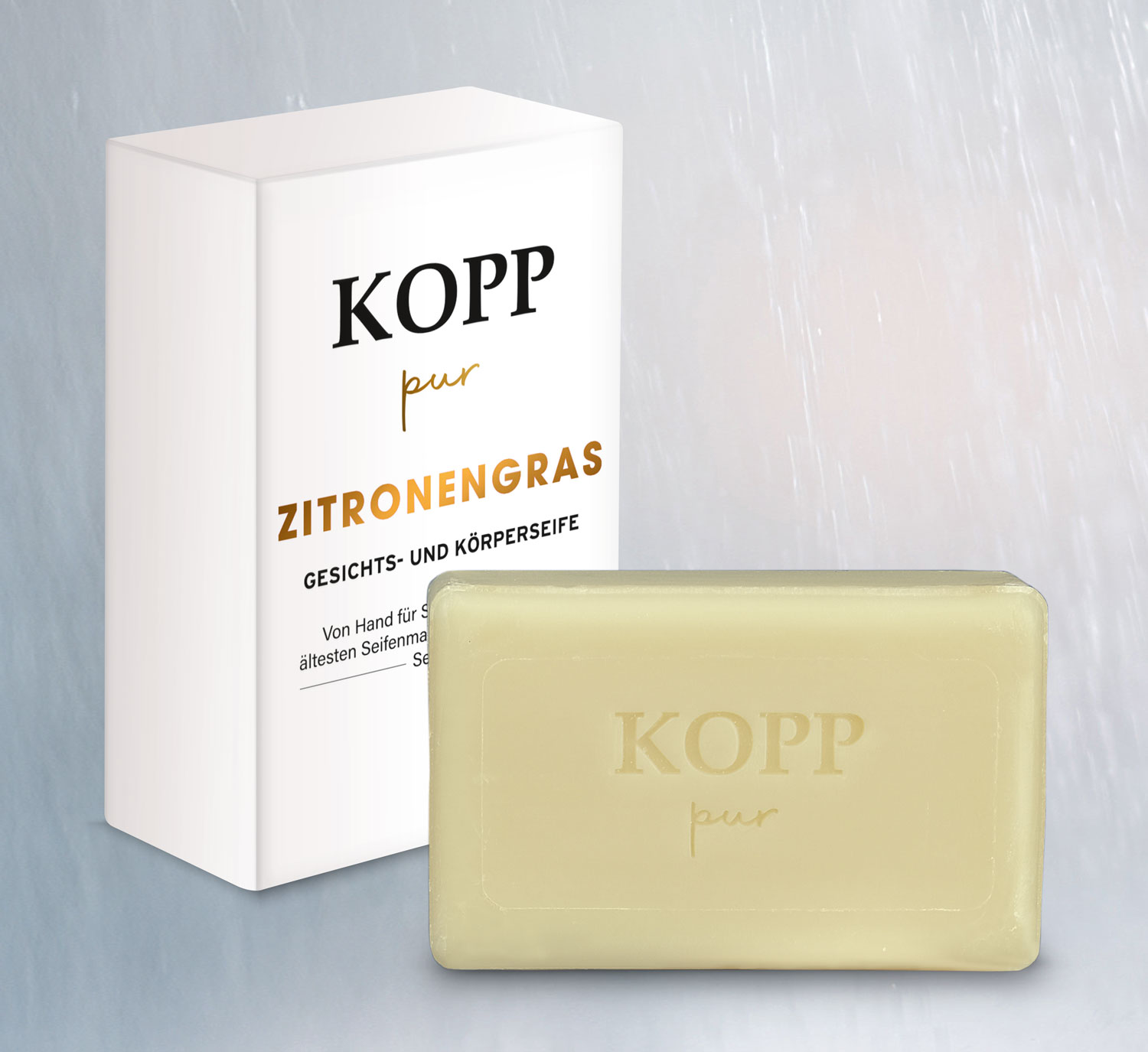  Kopp pur Zitronengras Gesichts- und Krperseife  