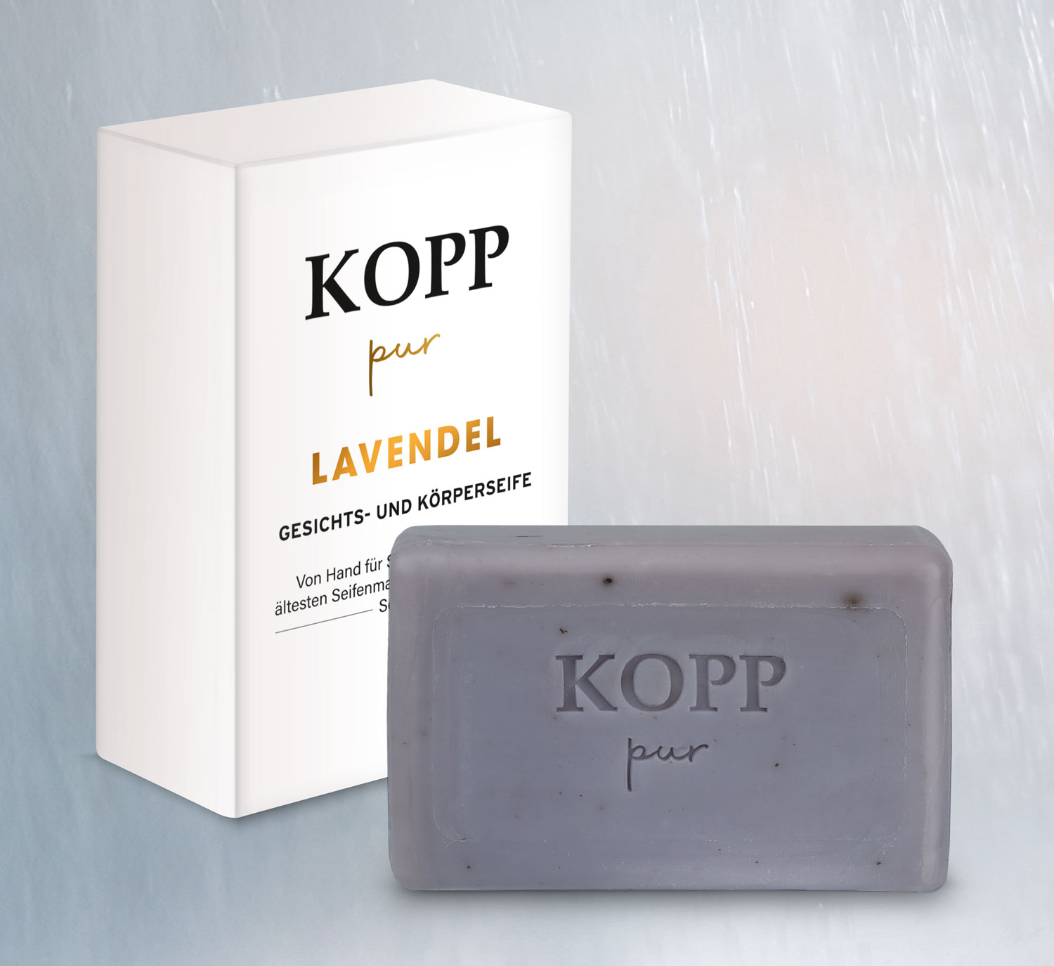  Kopp pur Lavendel Gesichts- und Krperseife 