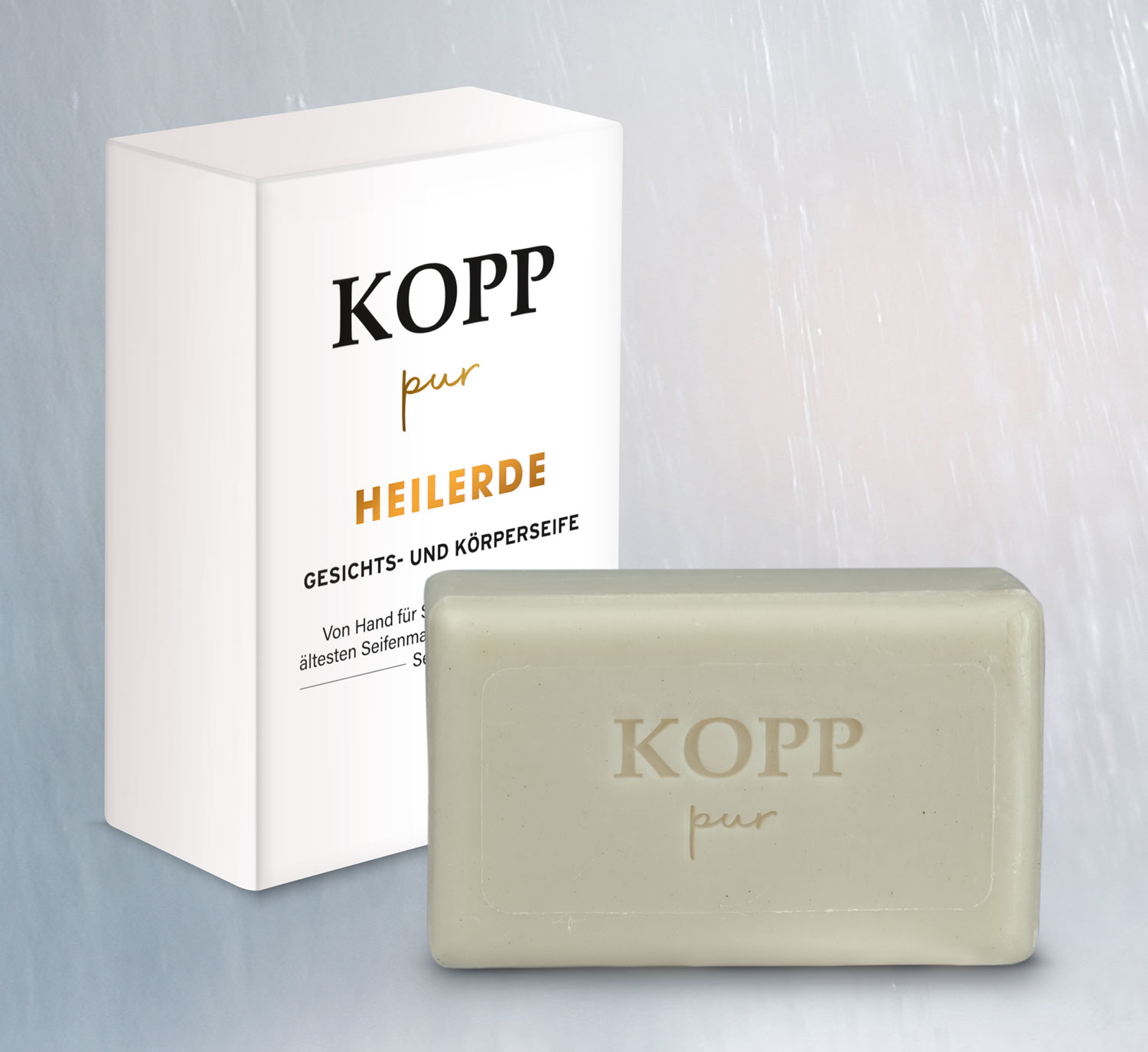  Kopp pur Heilerde Gesichts- und Krperseife 