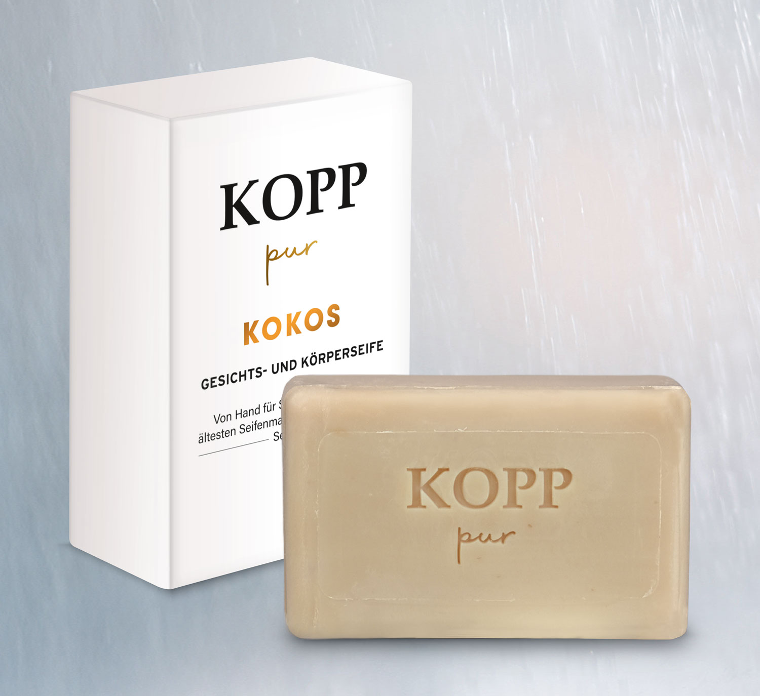  Kopp pur Kokos Gesichts- und Krperseife 