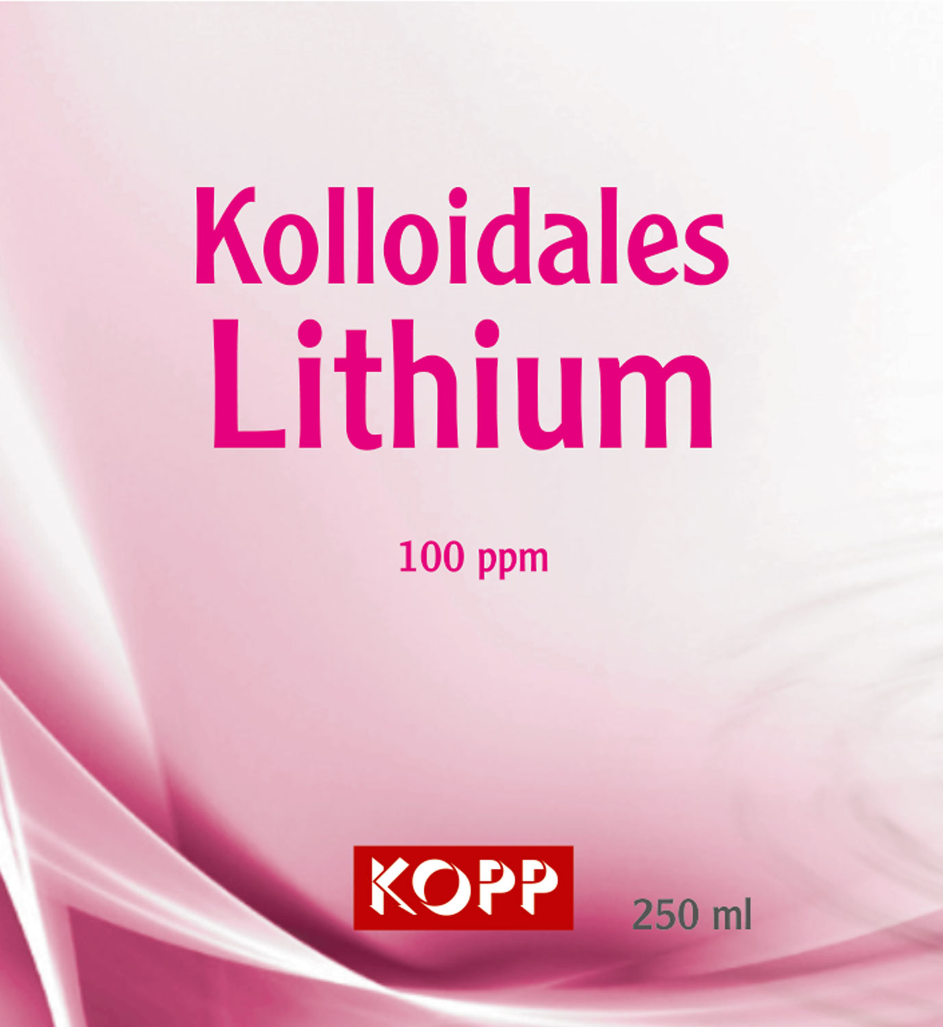 Kolloidales Lithium - Konzentration 100 ppm 250 ml Flasche plus 100 ml Spr�hflasche01