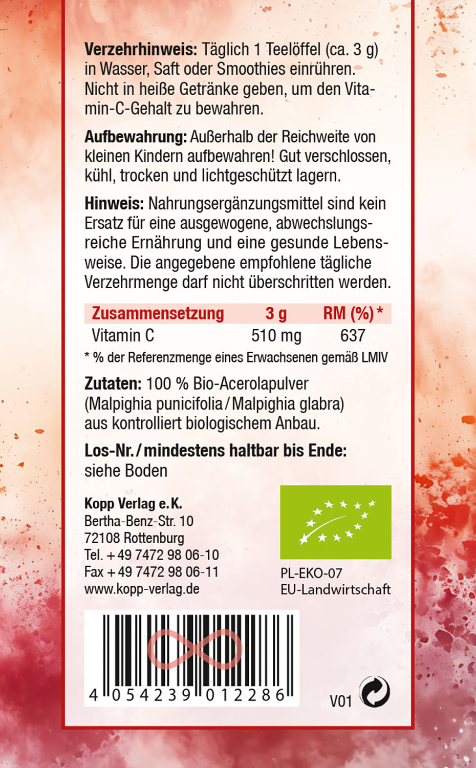  Kopp Vital Bio-Acerola-Pulver / 100 g 03