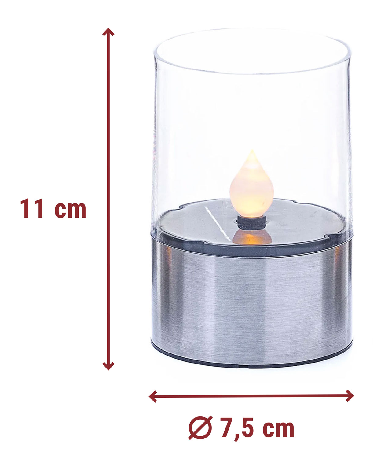 3er-Pack Solar-Tischleuchten Flame01