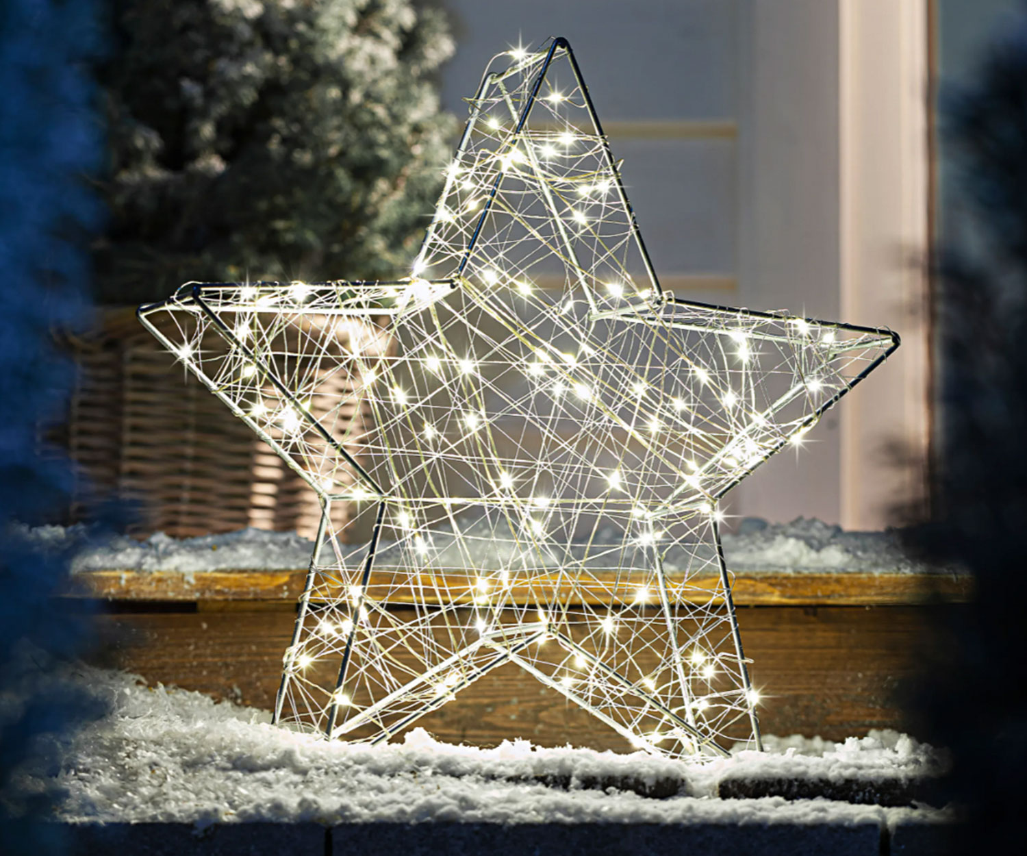 LED-Stern aus Metall mit 150 LEDs