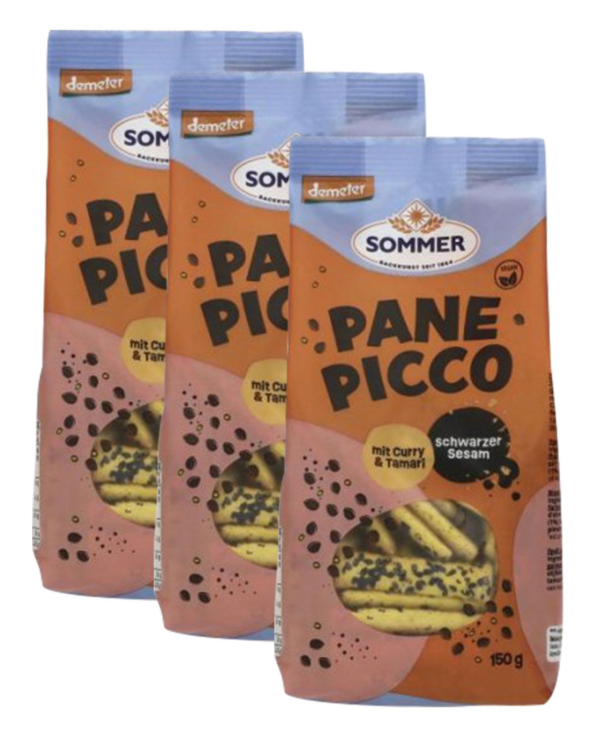  3er-Pack Sommer Pane Picco Curry & Tamari 