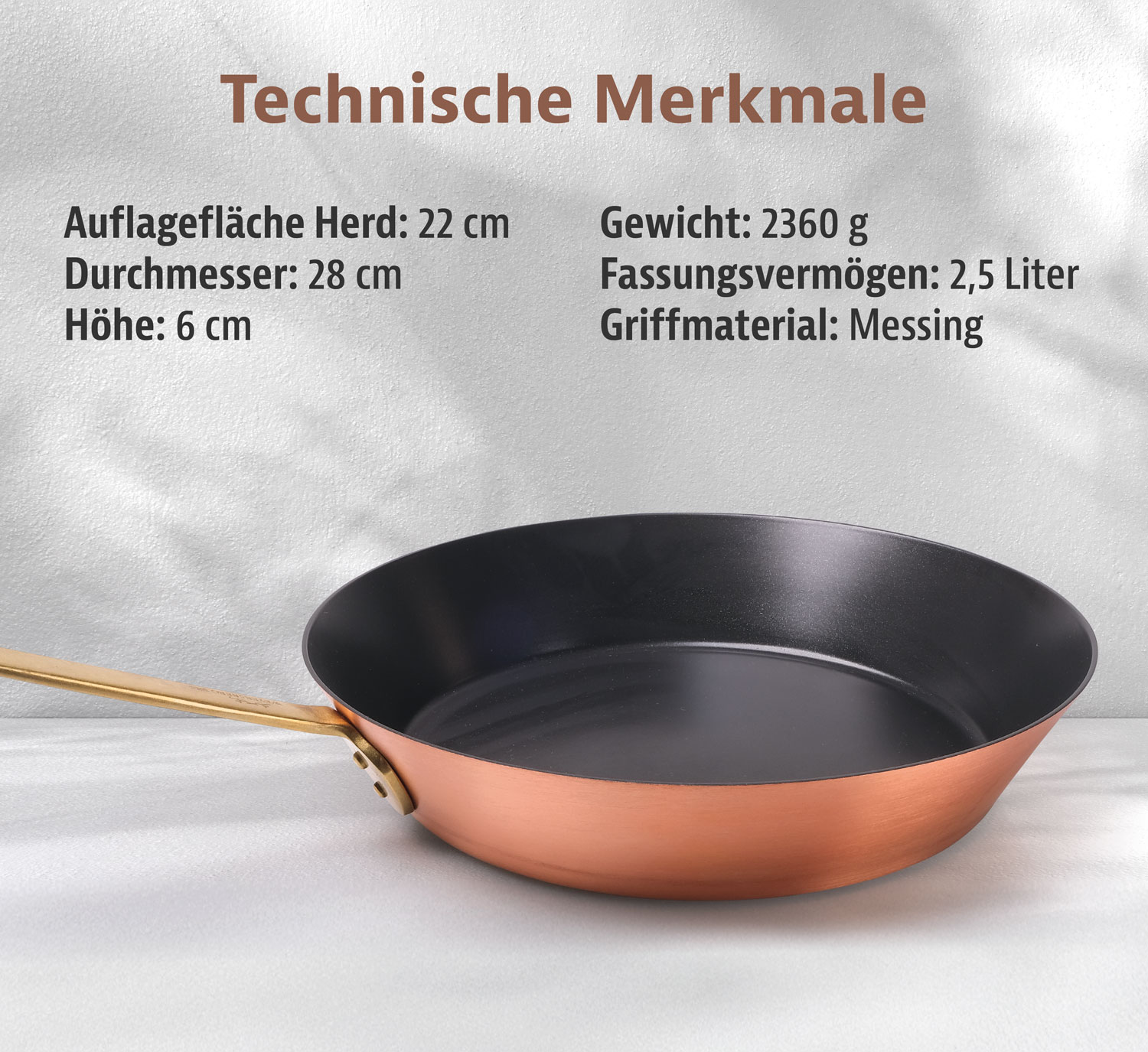 Kupfermanufaktur Weyersberg Kupfer-Stielpfanne, Designlinie Keramik03