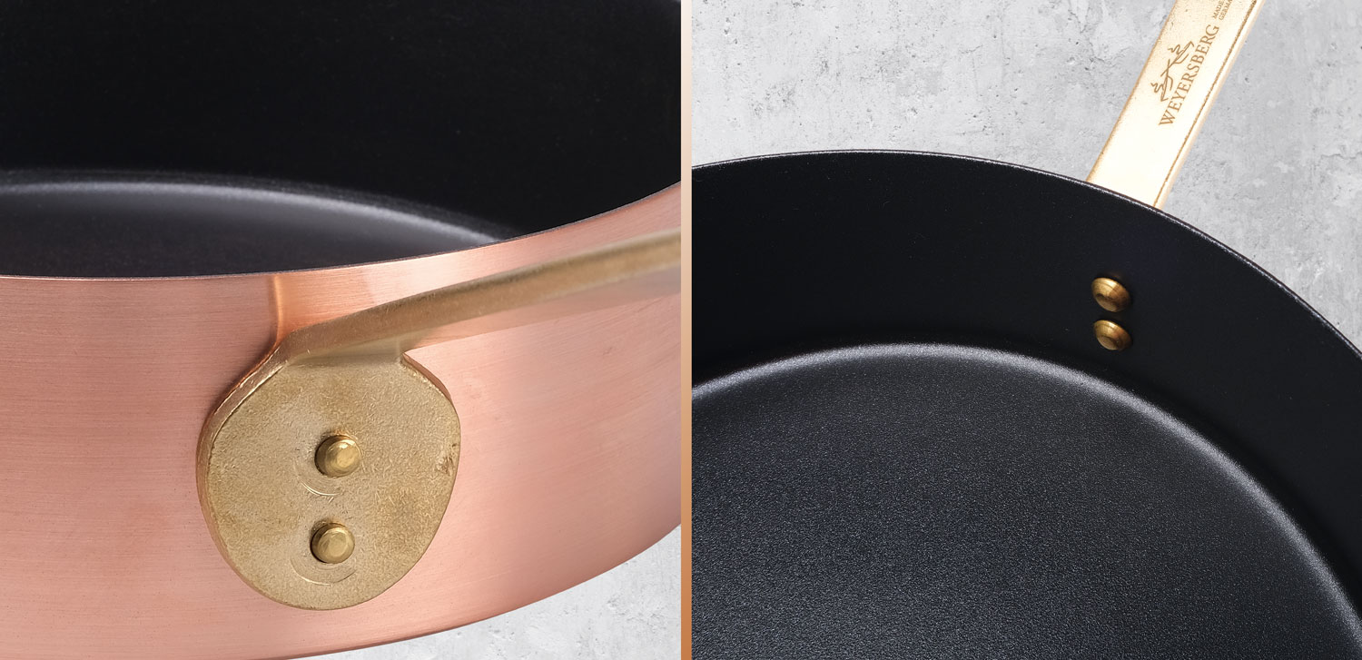 Kupfermanufaktur Weyersberg Kupfer-Sautoir mit Stiel, Designlinie Keramik05