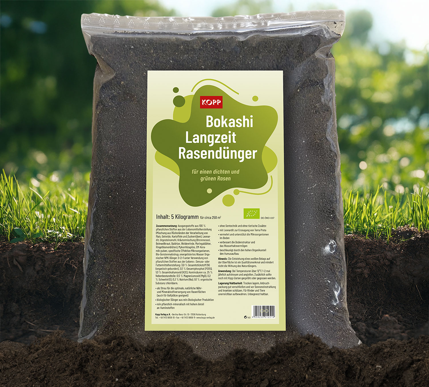 Kopp Bokashi Langzeit-Rasendnger - Bio