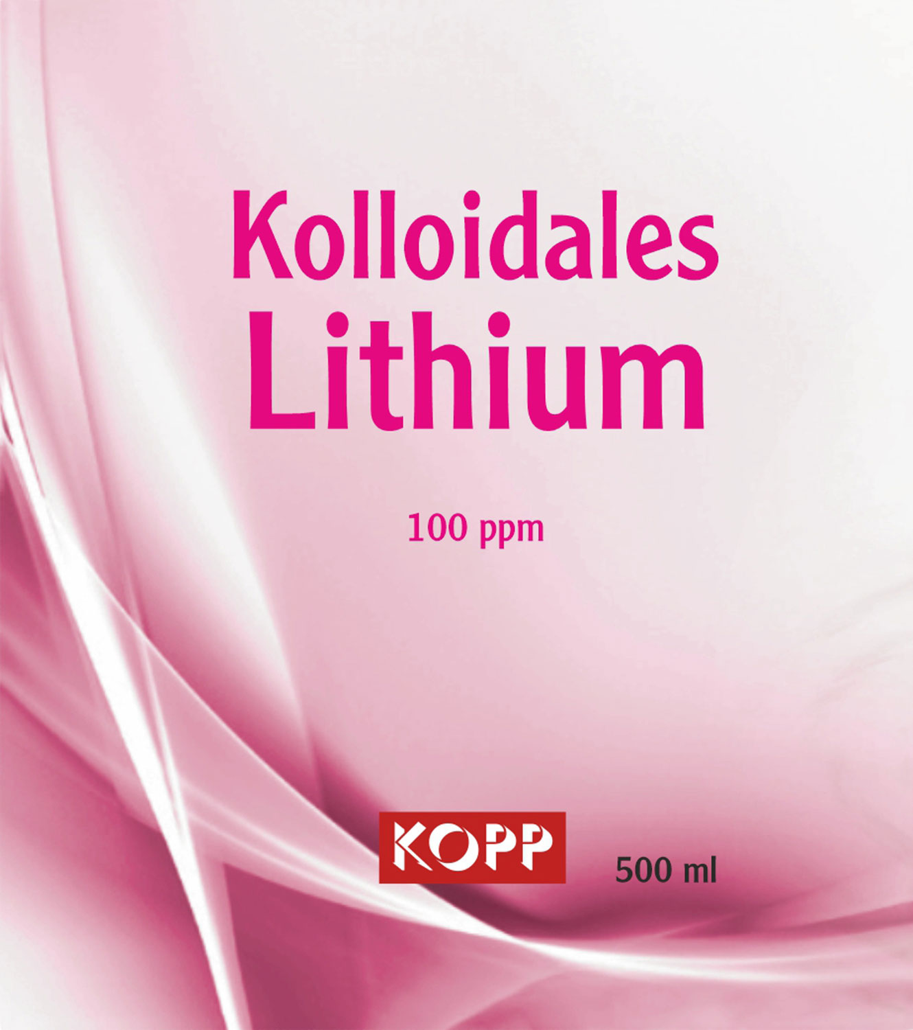 Kolloidales Lithium - Konzentration 100 ppm / 1 mg Lithium je 10 ml / hochrein01