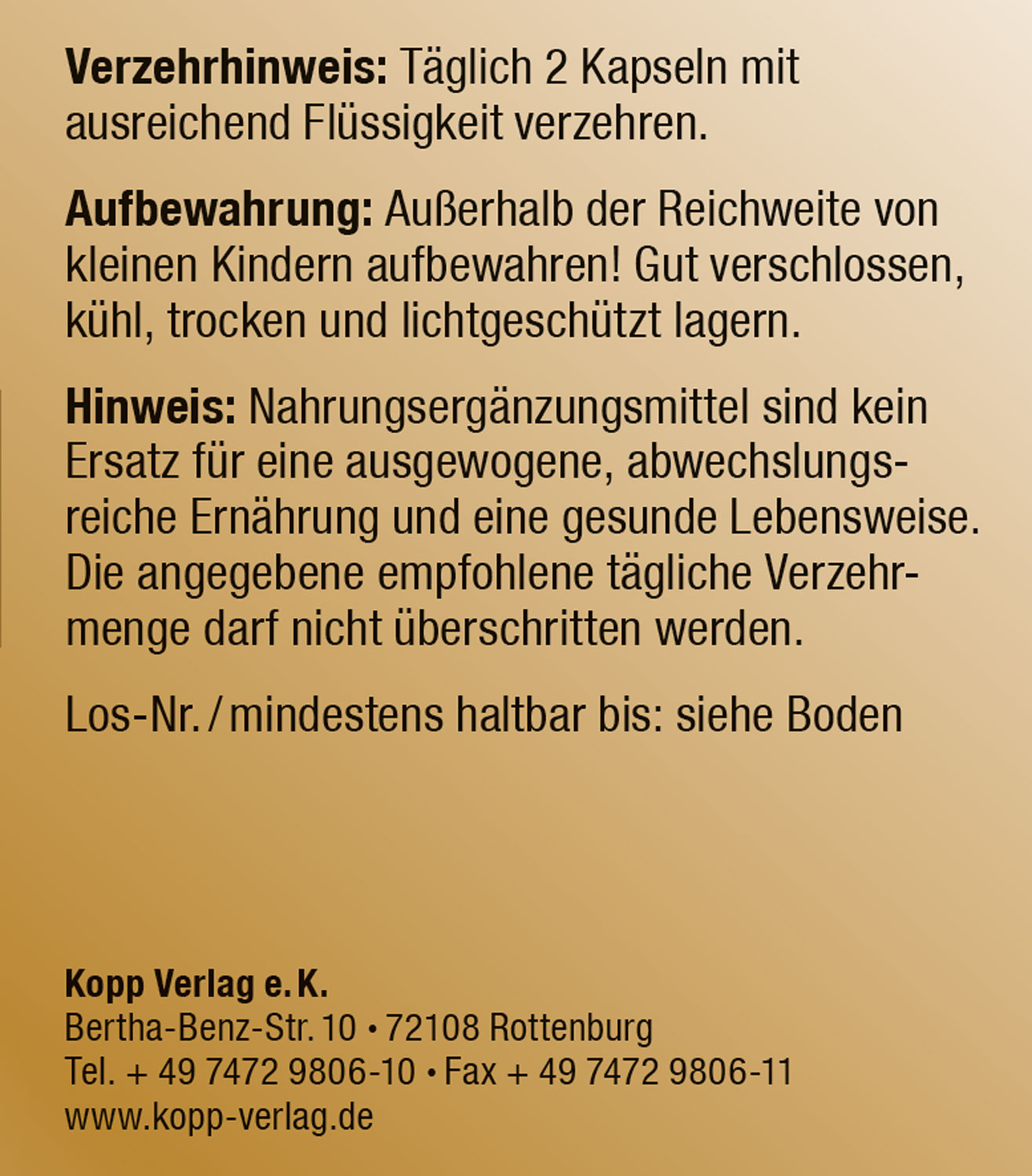 Kopp Vital Mumijo Shilajit / 650 mg / 180 Kapseln03