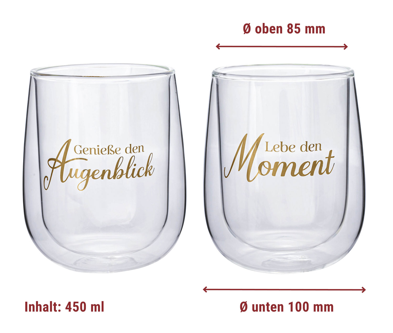2er-Set Doppelwandige Thermo-Glser XXL mit Goldschrift01