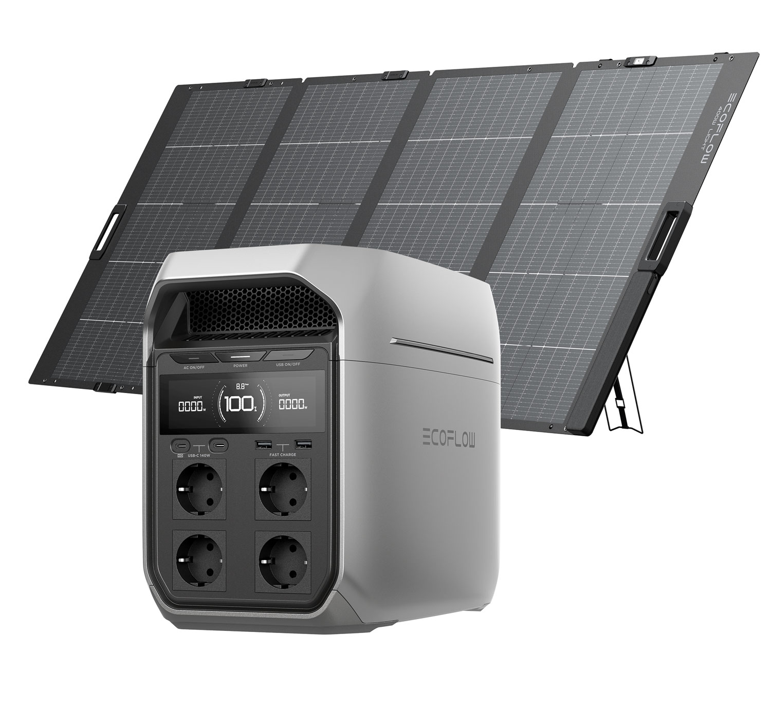 EcoFlow DELTA 3 Plus Powerstation 1024 Wh mit Solarpanel 400 W
