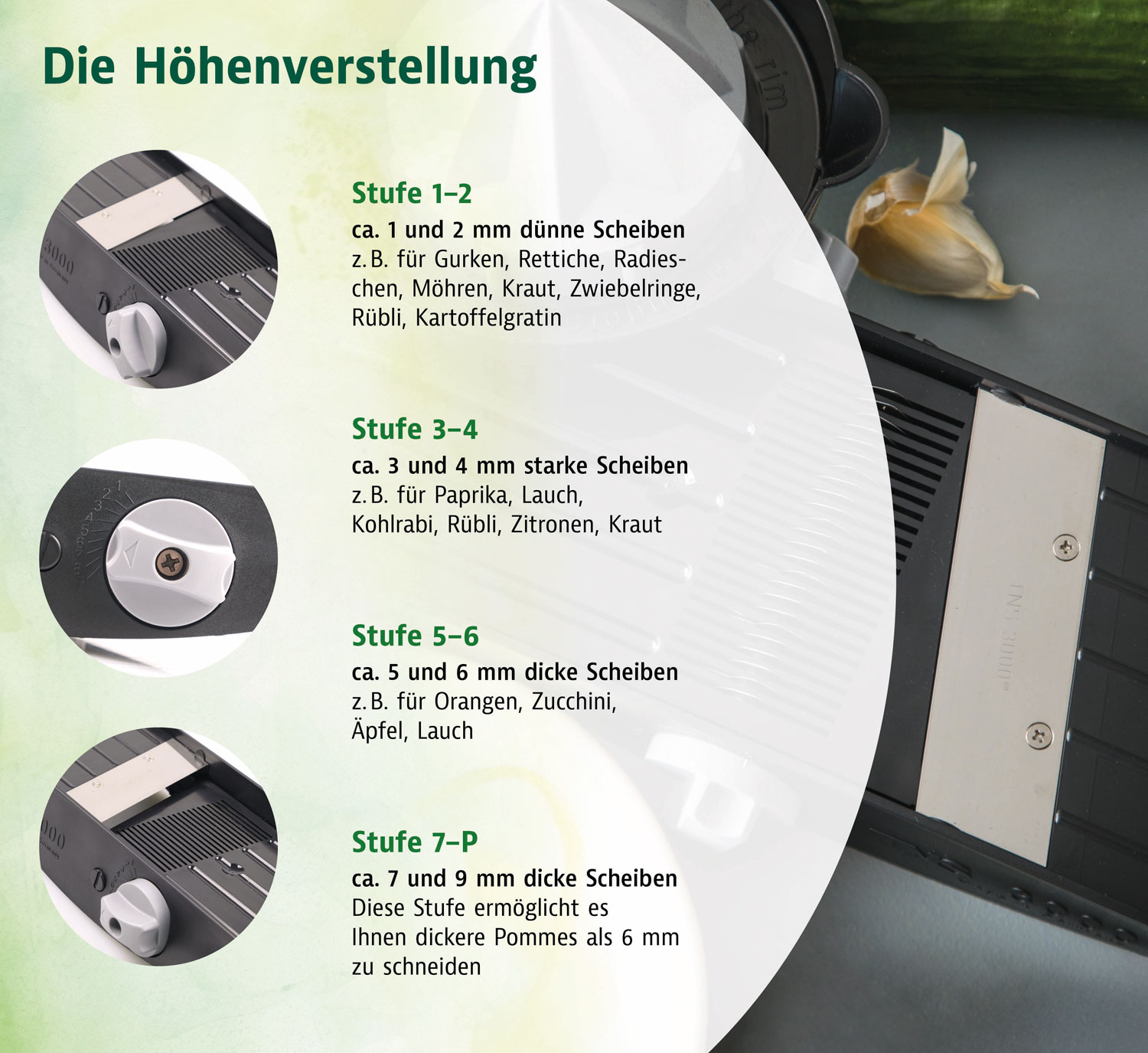  TNS 3000   Gemsehobel-Set 3-teilig 02