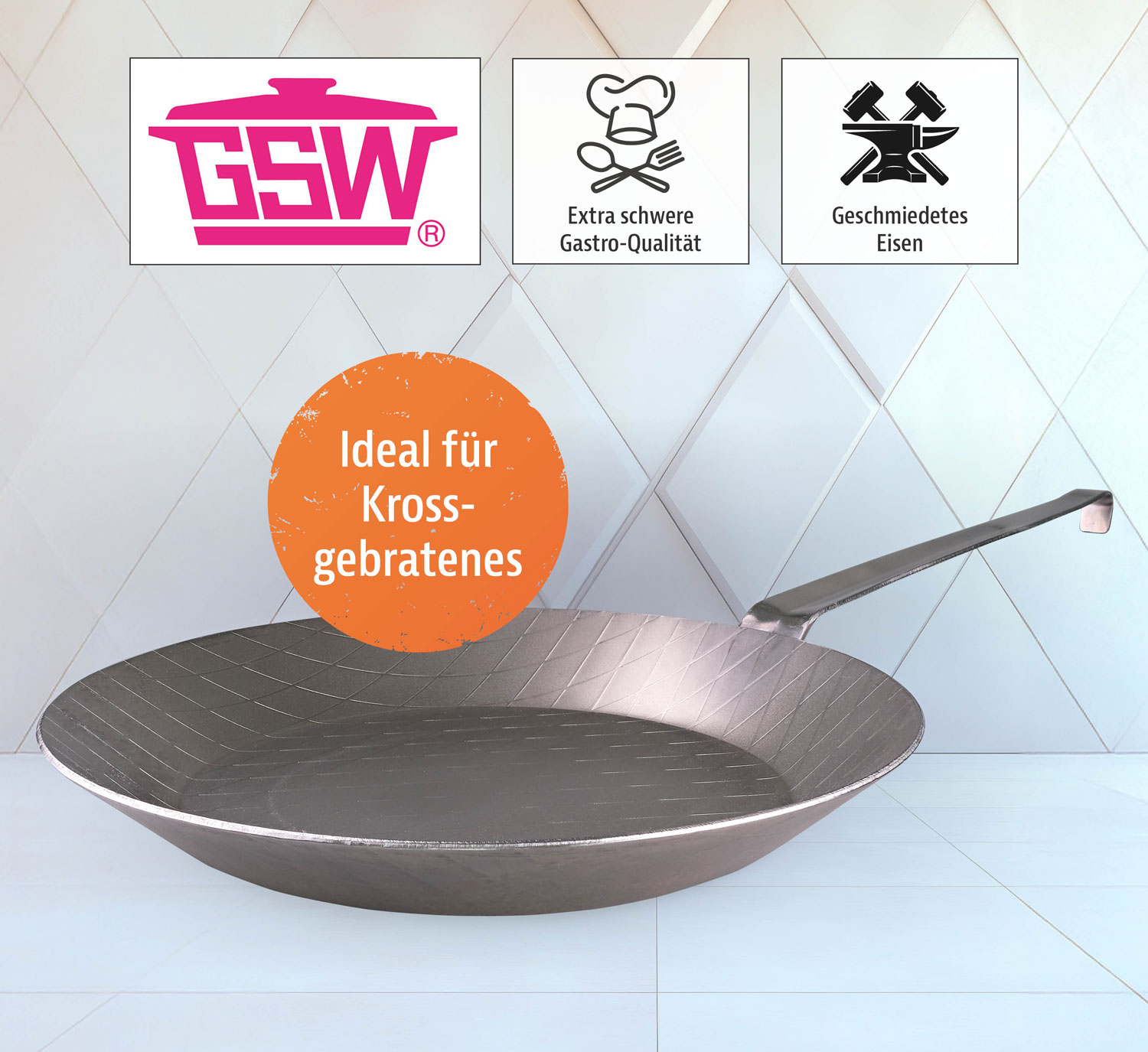  GSW Eisenpfanne - geschmiedet 01