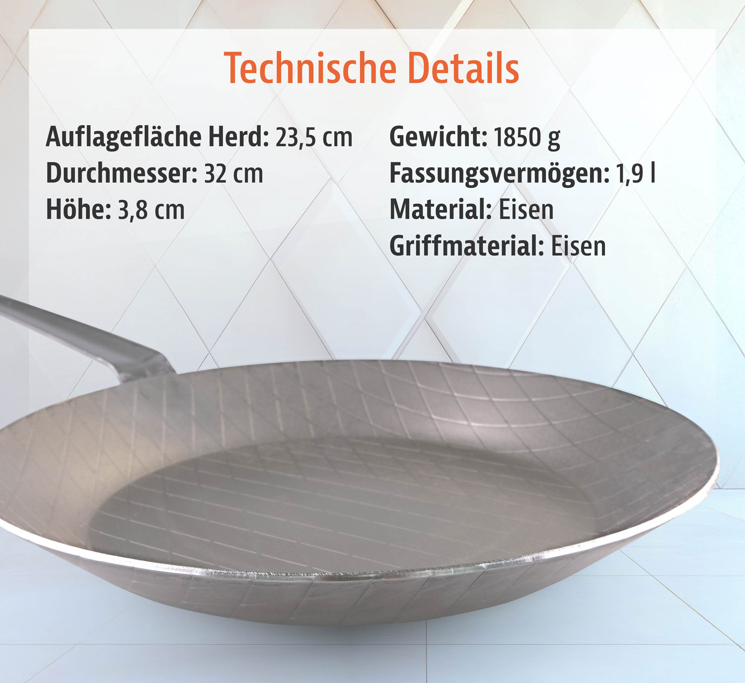  GSW Eisenpfanne - geschmiedet 03