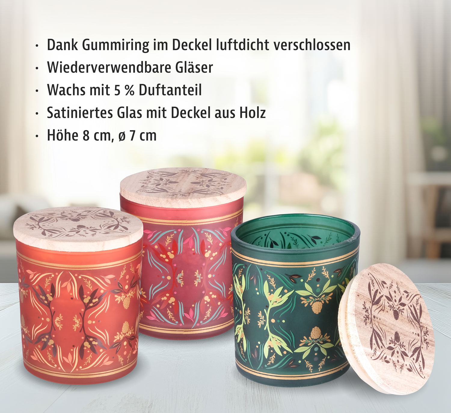  3er-Set Kerzen im Glas Duftzauber  01