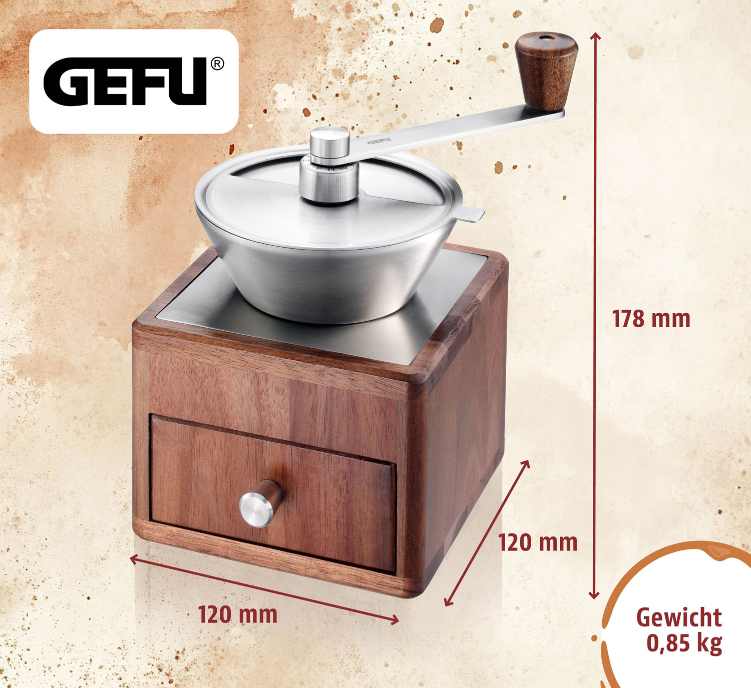  GEFU   Holz-Kaffeemhle GIRO 01
