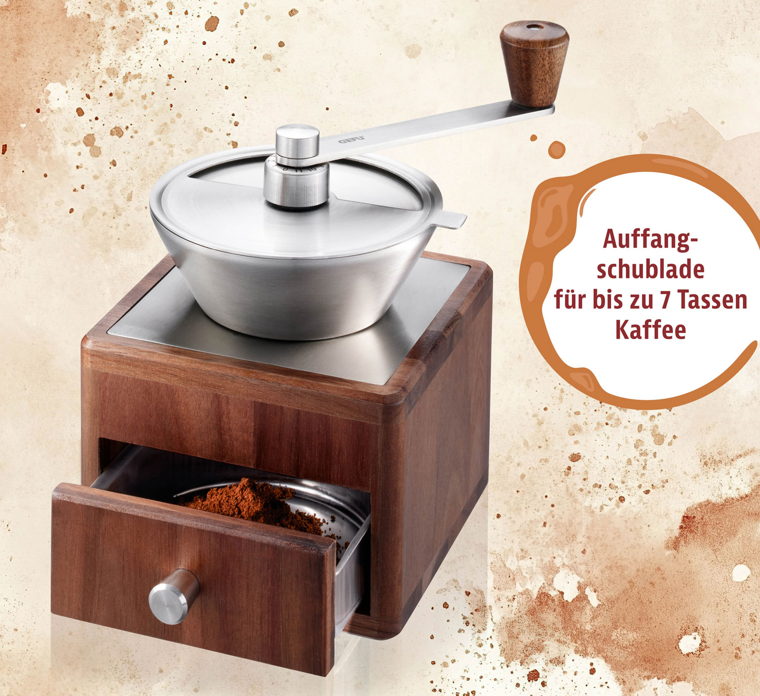  GEFU   Holz-Kaffeemhle GIRO 02