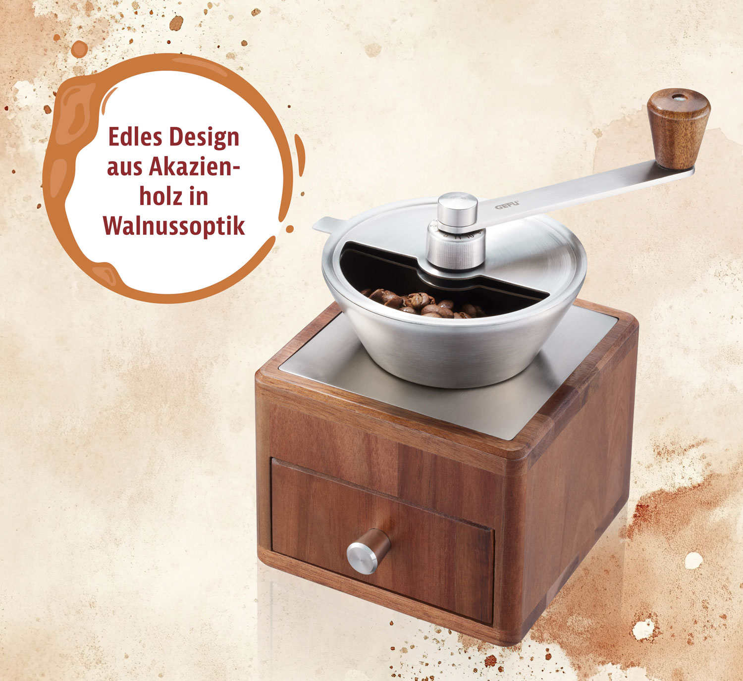  GEFU   Holz-Kaffeemhle GIRO 05