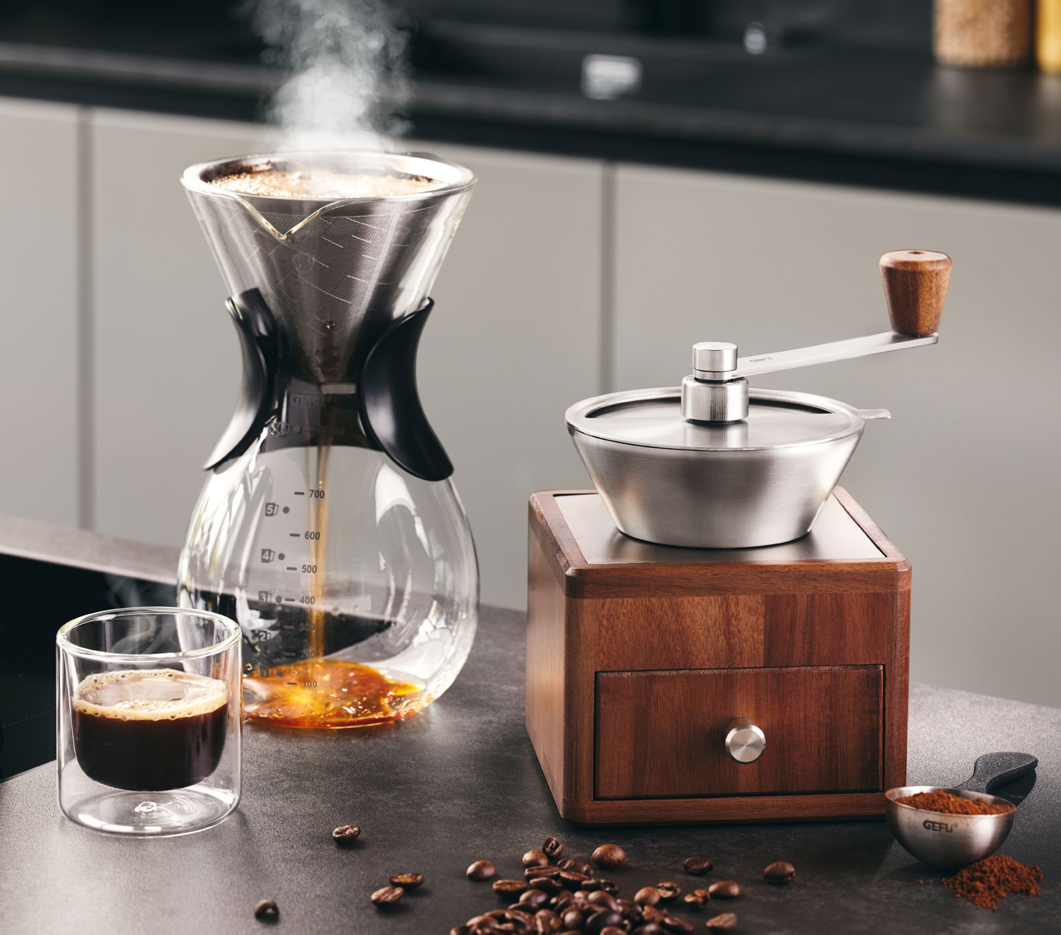  GEFU   Holz-Kaffeemhle GIRO 06