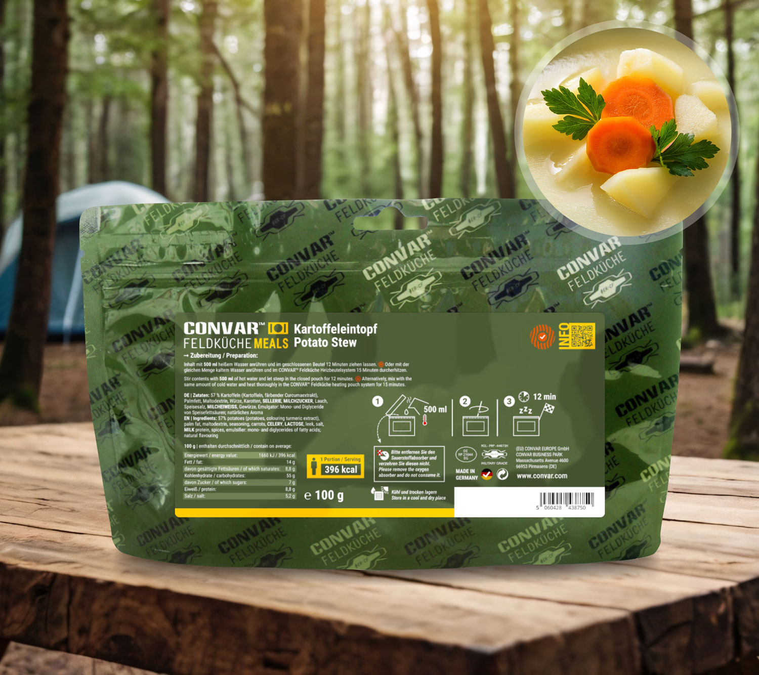 Convar Feldkche Kartoffeleintopf