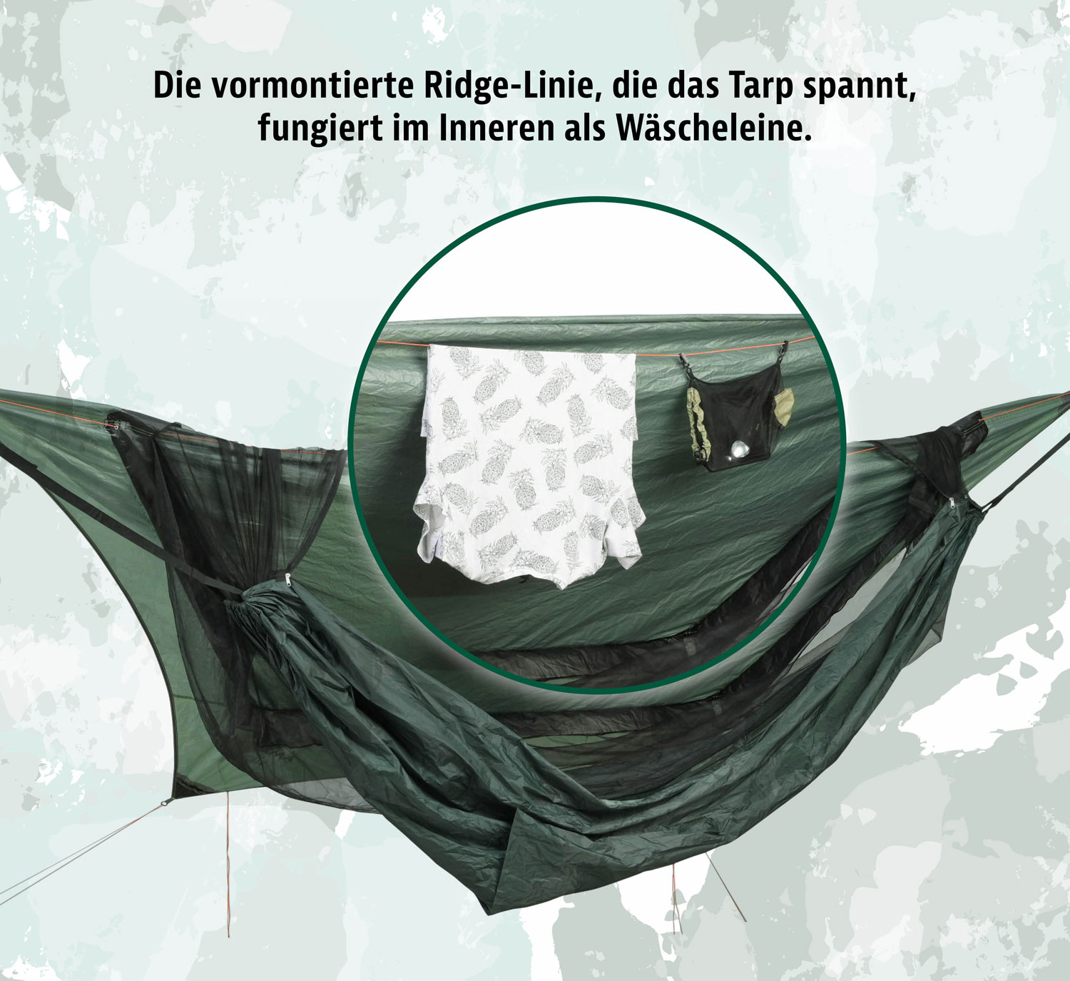  Amazonas   Traveller Camp Hngematte mit Moskitonetz und Tarp 06