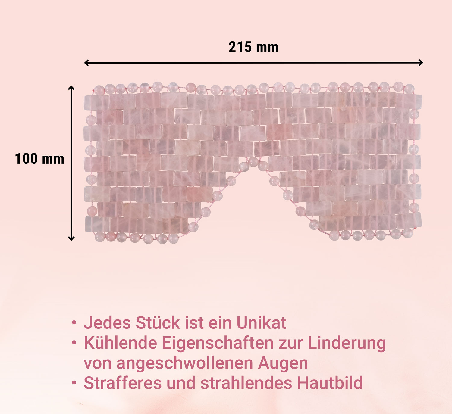 Rosenquarz-Augenmaske - Wie neu01