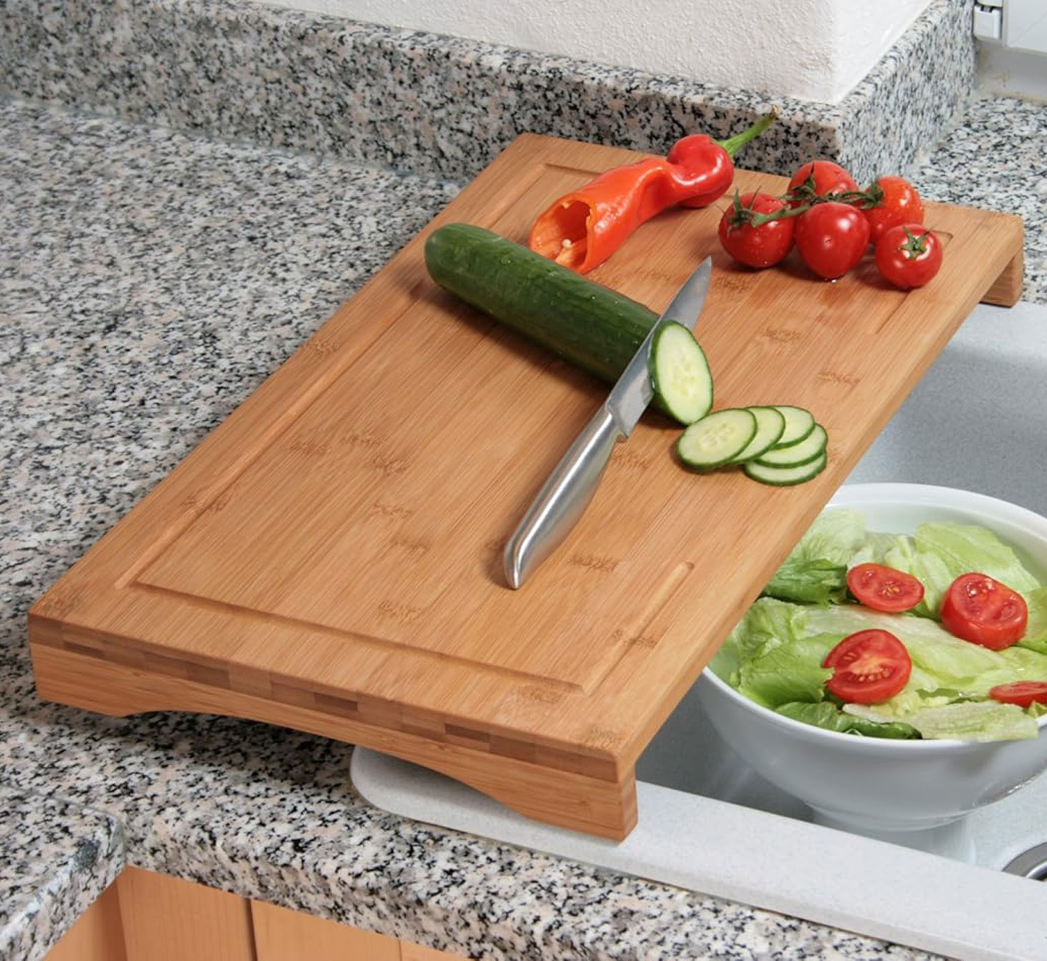  KESPER Schneide- und Abdeckplatte Bambus  