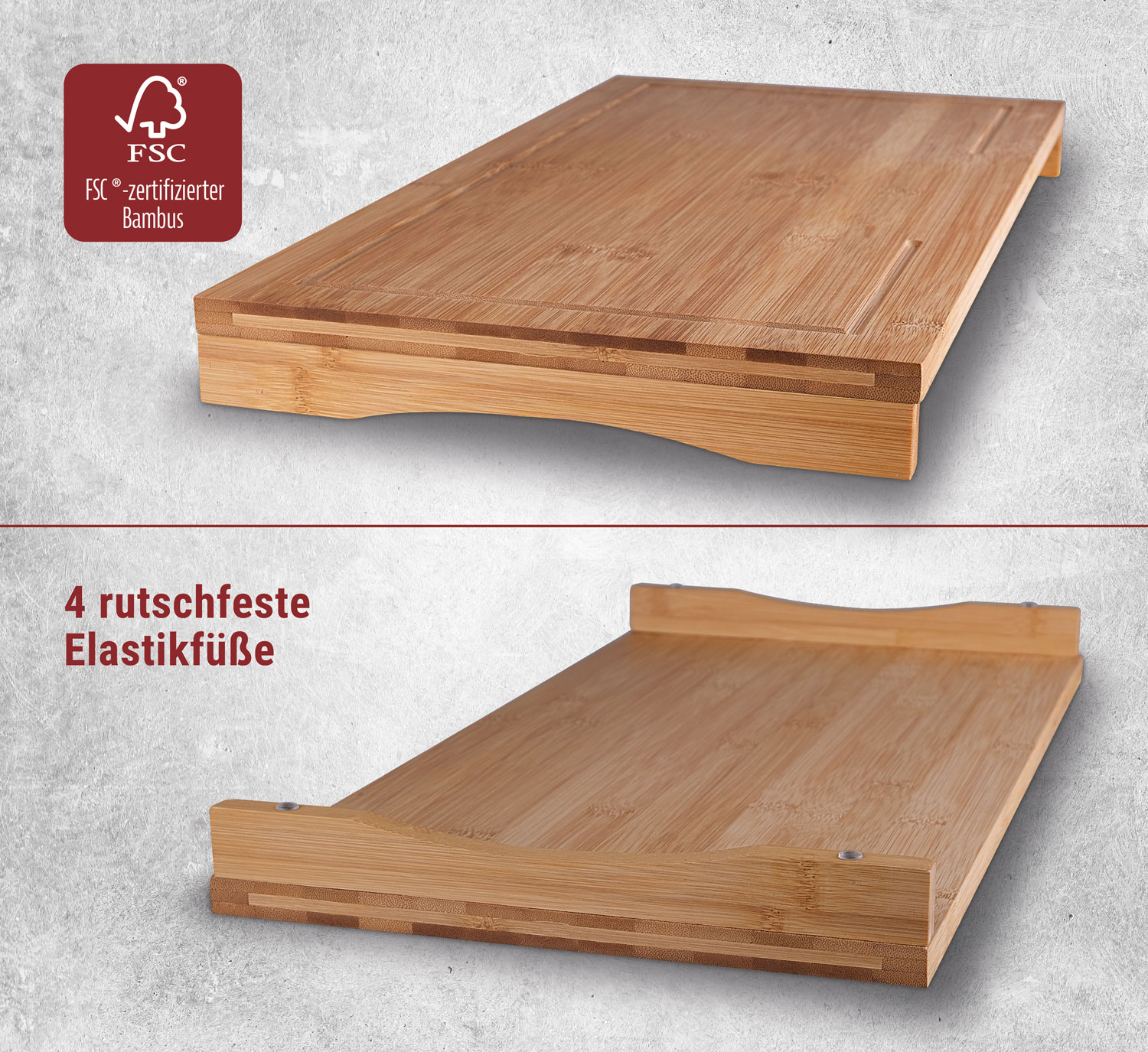  KESPER Schneide- und Abdeckplatte Bambus  01